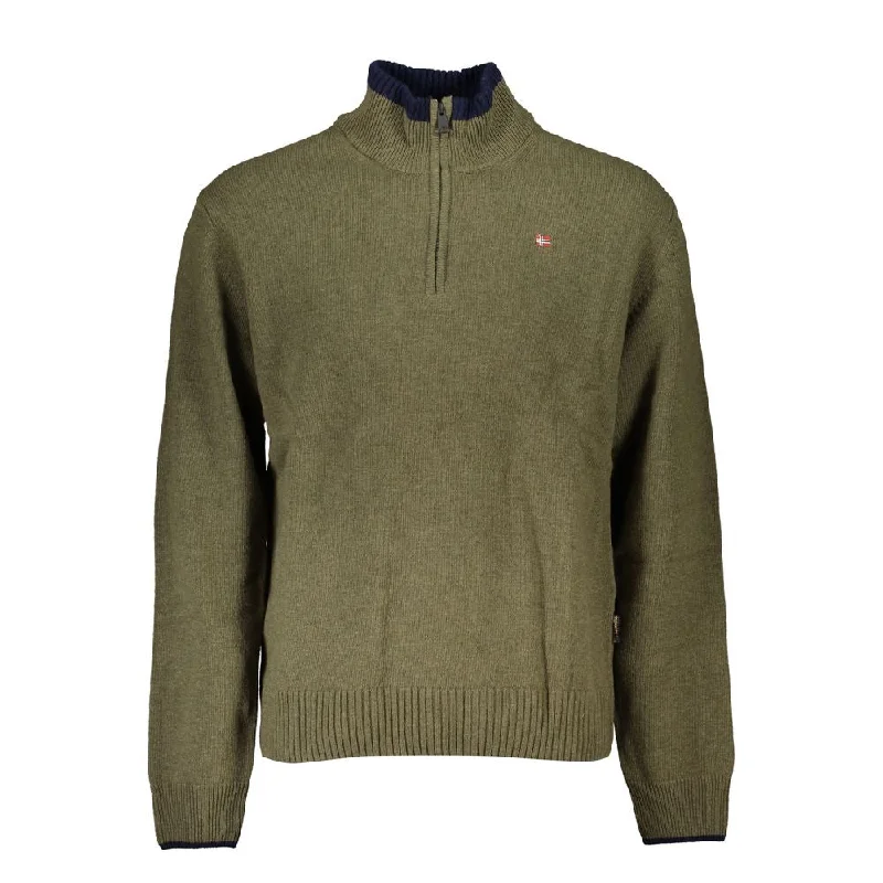 Preview New Products Napapijri Half-Zip  Sweater with Embroidery Men's Detail