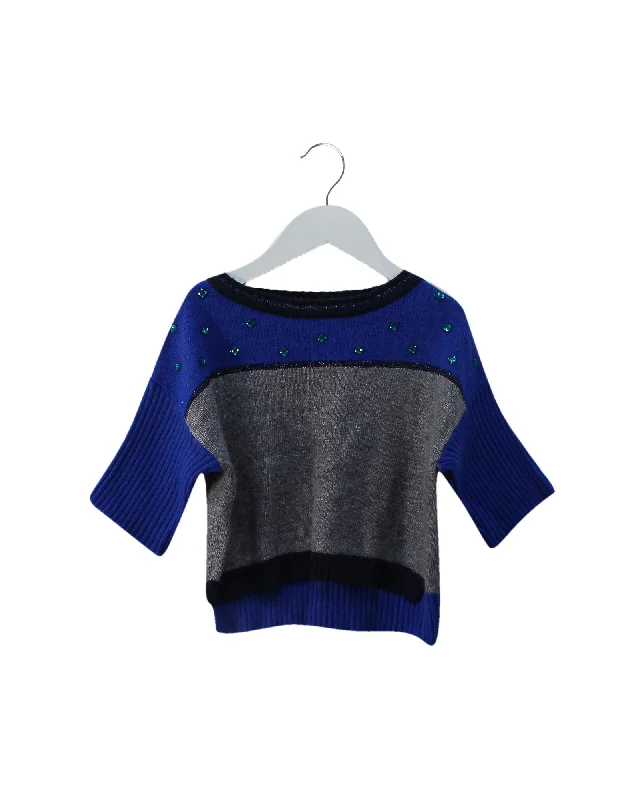 Relaxed Tops Miss Blumarine Knit Sweater 6T