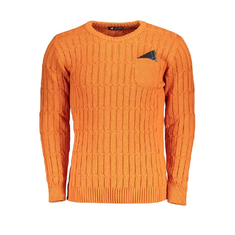 High-end Fashion U.S. Grand Polo Twisted Crew Neck  Men's Sweater