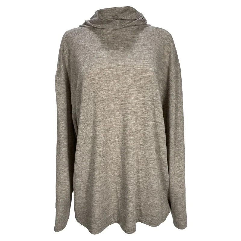 Chic Relaxation The Row Turtleneck Sweater in Brown Cashmere
