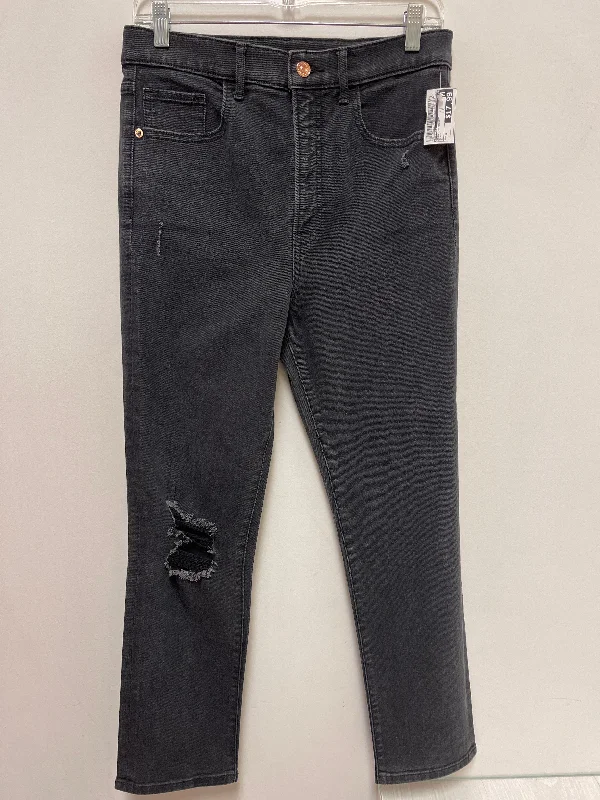 Comfortable Tops Jeans Straight By Express In Black, Size: 6