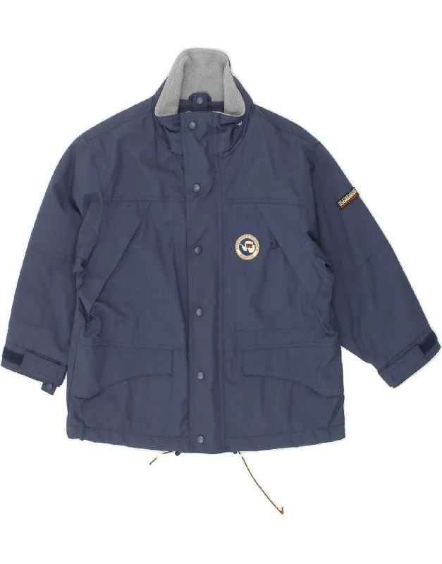 Fashion Pioneer NAPAPIJRI Boys Windbreaker Jacket 9-10 Years Navy Blue Polyamide