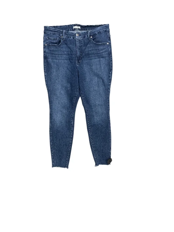 Minimalism Jeans Skinny By Good American In Blue Denim, Size: 18