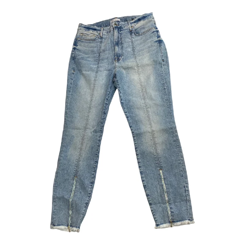 Denim Design Jeans Straight By Good American In Blue Denim, Size: 16