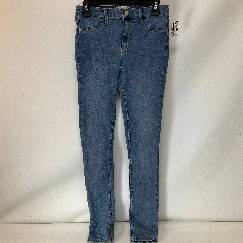 Relaxed Wear Jeans Skinny By Free People In Blue Denim, Size: 6