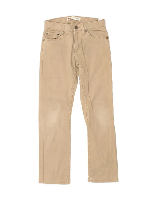 Fashion And Simplicity LEVI'S Boys 511 Slim Casual Trousers 11-12 Years W26 L26  Beige Cotton