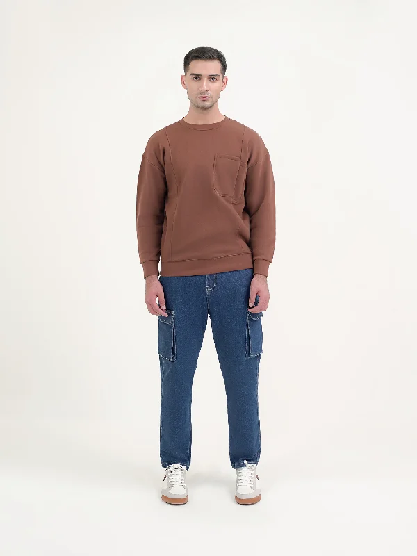 Low-key Luxury "KENZIE" Cut and Sew Casual Sweatshirt