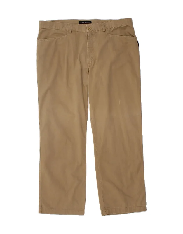 Modernism SERGIO TACCHINI Mens Straight Casual Trousers IT 56 3XL W40 L30 Beige