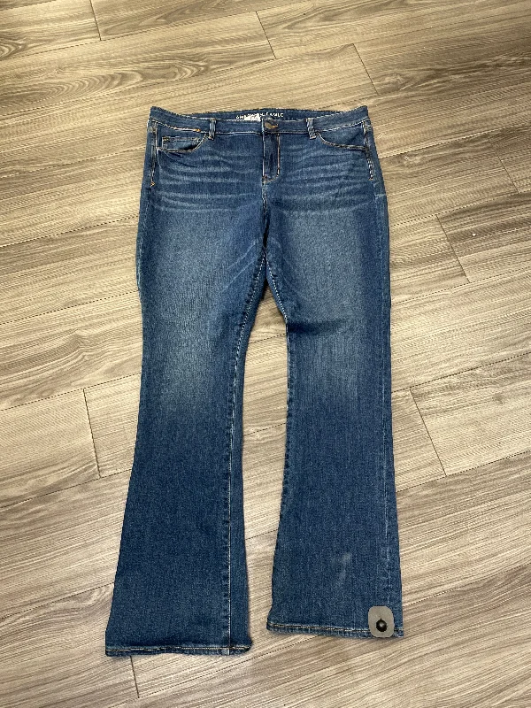 Perfect Tailoring Jeans Boot Cut By American Eagle In Blue, Size: 22