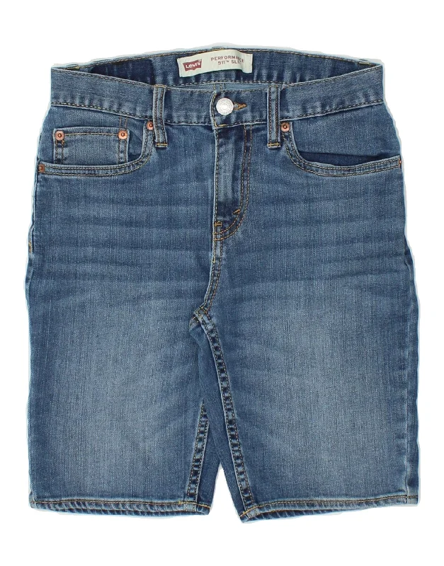 Classic Series LEVI'S Boys Slim Denim Shorts 11-12 Years W26  Blue Cotton