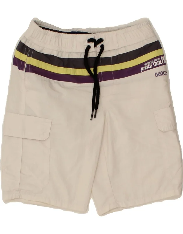 Stylish Comfort TIMBERLAND Boys Swimming Shorts 3-4 Years White Striped