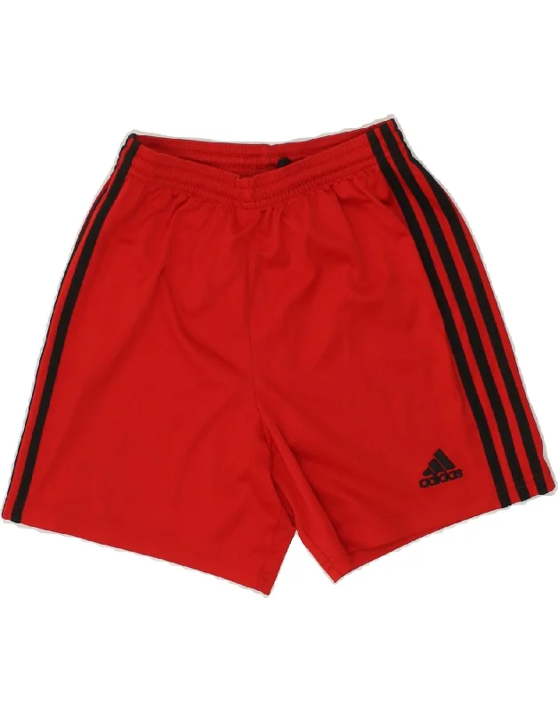 Cozy Outfit ADIDAS Boys Sport Shorts 11-12 Years Red Polyester