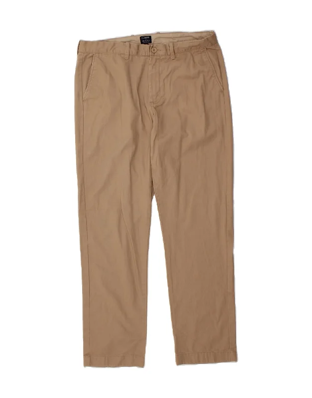 Exquisite Details J. CREW Mens The Sutton Slim Chino Trousers W34 L32 Beige Cotton