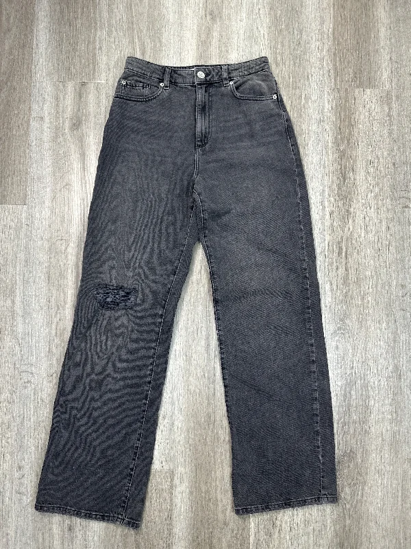 Noble Temperament Jeans Straight By Garage In Black Denim, Size: 2