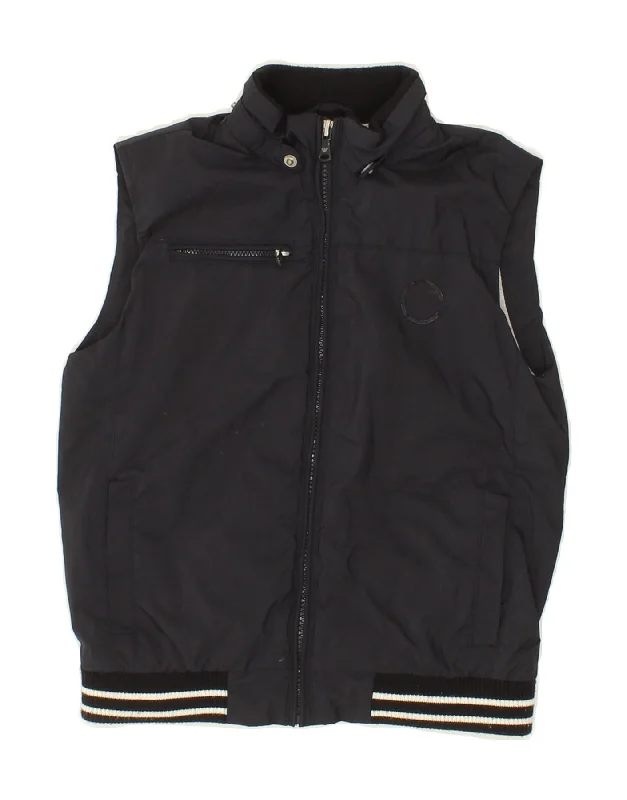 Comfortable And Casual ARMANI JUNIOR Boys Gilet 6-7 Years Black Polyester
