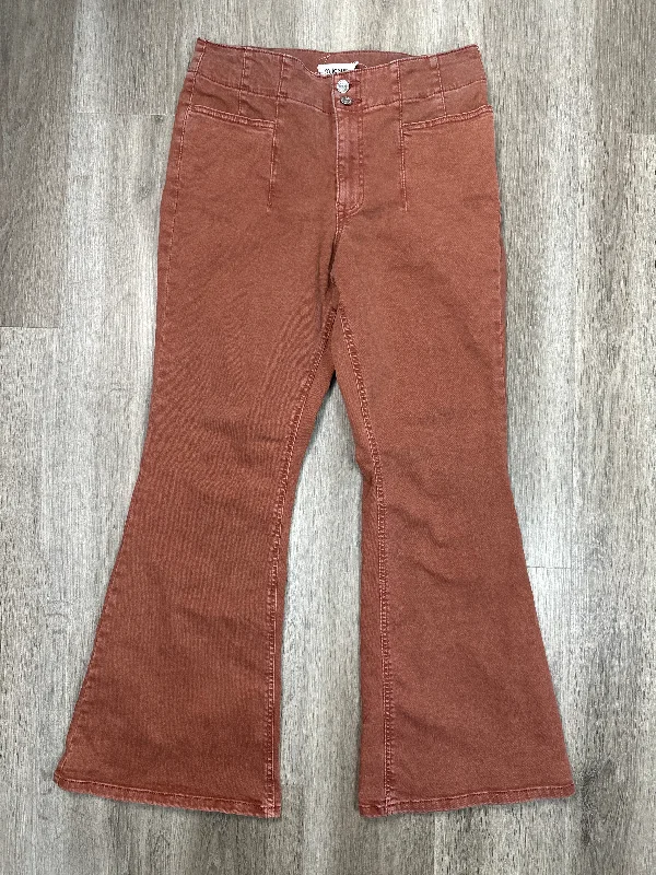 Must-have For Fashion Jeans Flared By Maurices In Orange Denim, Size: 12
