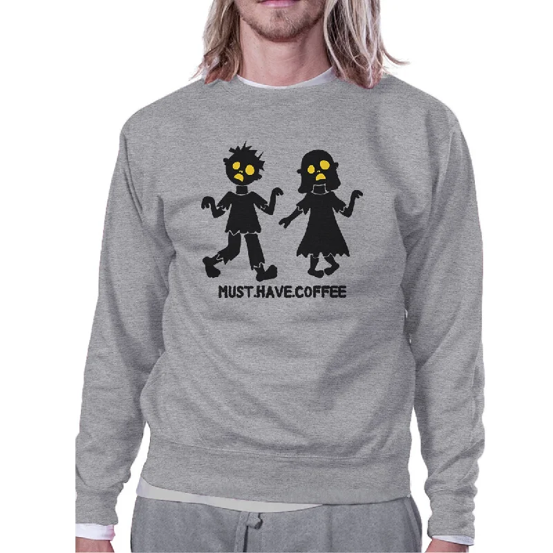 Cozy Fashion Trends Must Have Coffee Zombies Grey SweatShirt