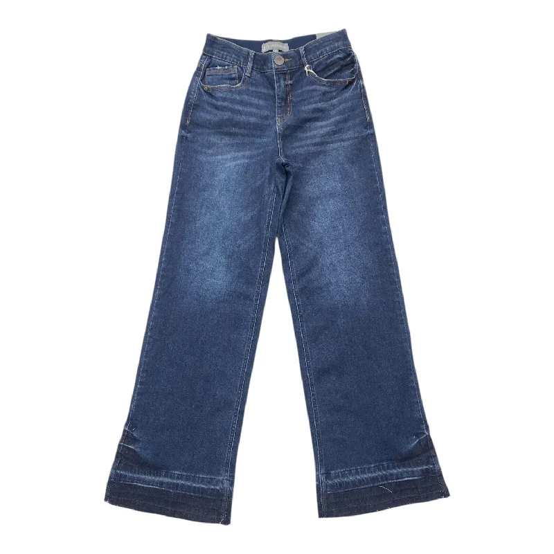 Sports Fashion Jeans Wide Leg By Wit & Wisdom In Blue Denim, Size: 4