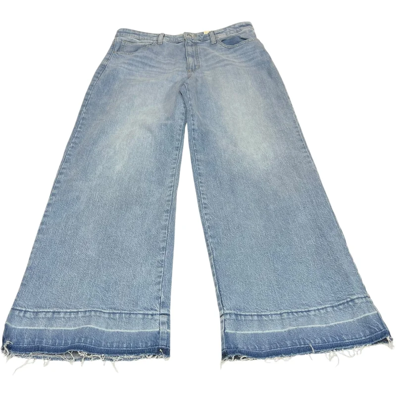 Cute Style Jeans Wide Leg By Universal Thread In Blue Denim, Size: 14