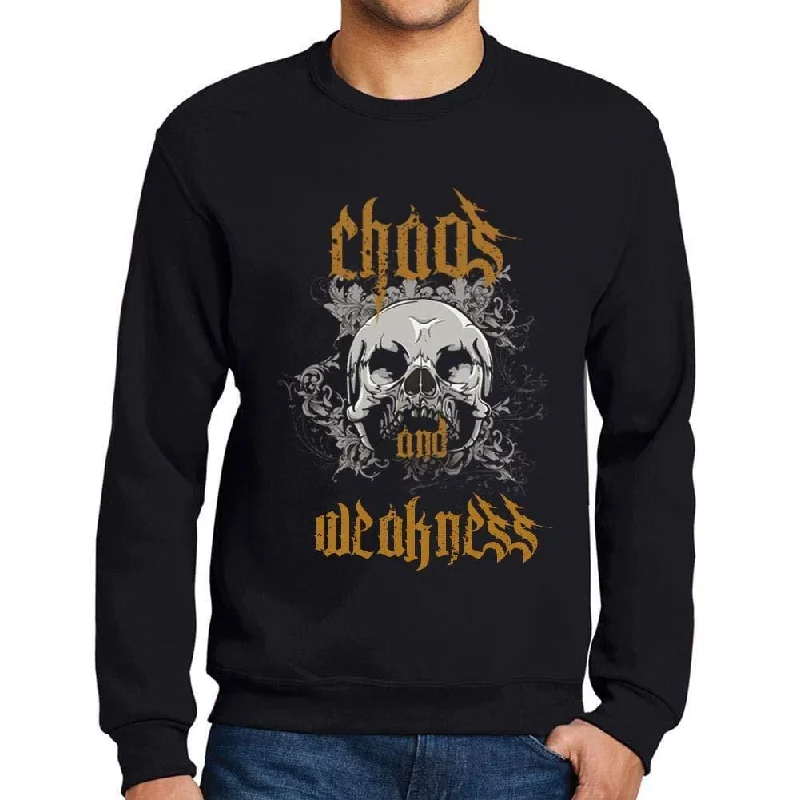 American Style Ultrabasic - Homme Imprimé Graphique Sweat-Shirt Chaos and Weakness Noir Profond American Style Ultrabasic - Homme Imprimé Graphique Sweat-Shirt Chaos and Weakness Noir Profond