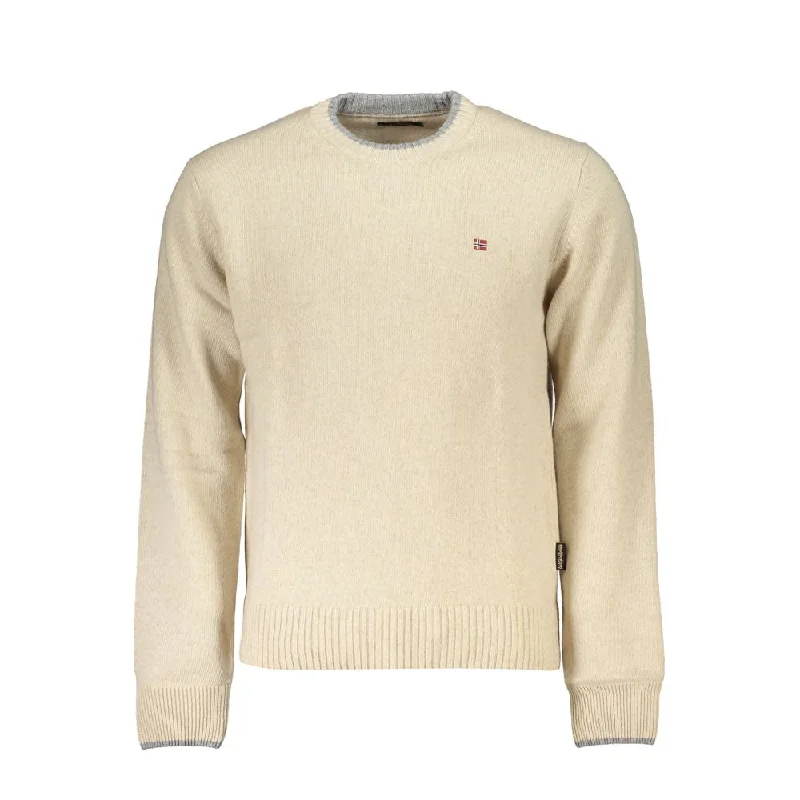 Modernism Napapijri  Crew Neck Embroide Men's Sweater