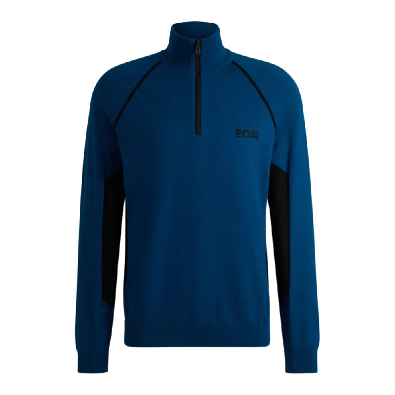 Weekend Comfort Wear Sweater with color-blocking and logo