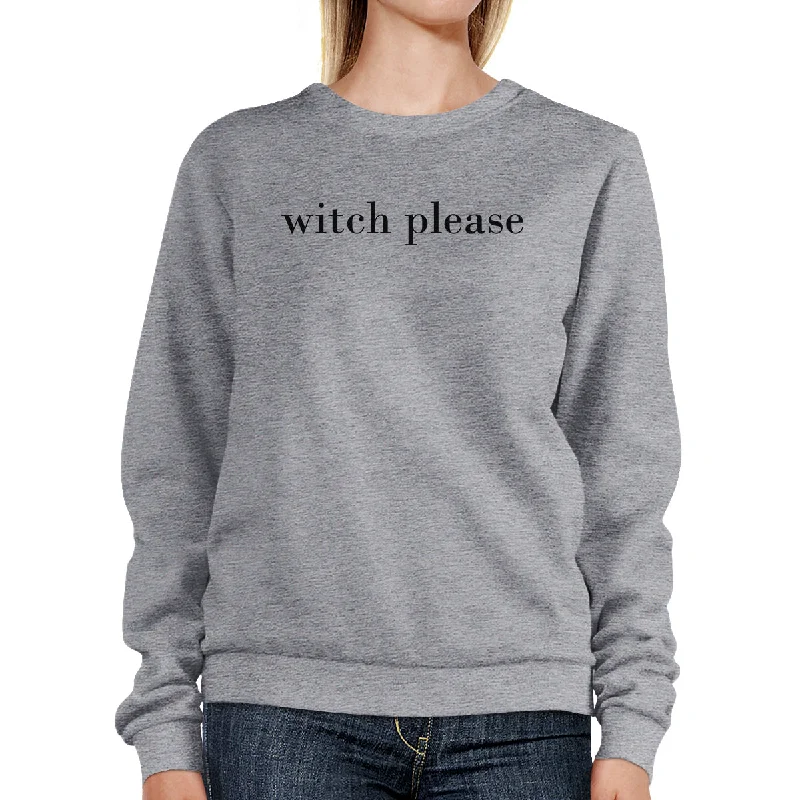 Urban Design Sense Witch Please Grey Sweatshirt
