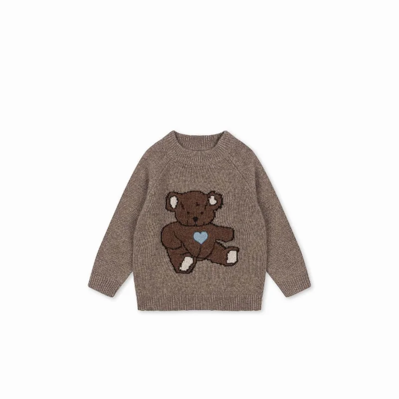 Cozy Essentials Wear Konges Sløjd Billi Knit Blouse-Teddy Bear