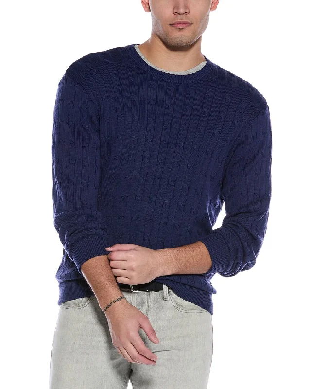 Cozy Sweaters Alashan Cable Cashmere-Blend Crewneck Sweater