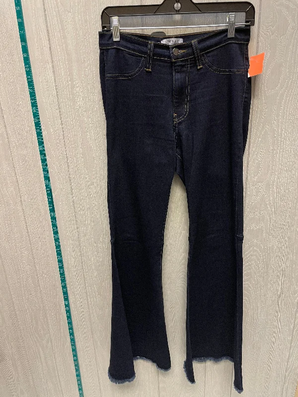 Casual Chic Wear Jeans Flared By Judy Blue In Blue Denim, Size: 4