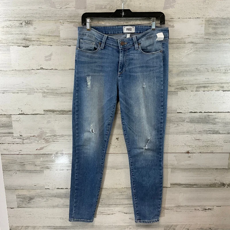 Cozy Chic Jeans Skinny By Paige In Blue Denim, Size: 10