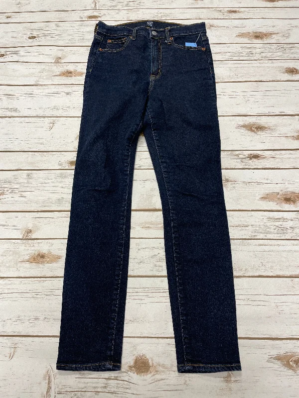 Simple Comfort Jeans Skinny By Gap In Blue Denim, Size: 4