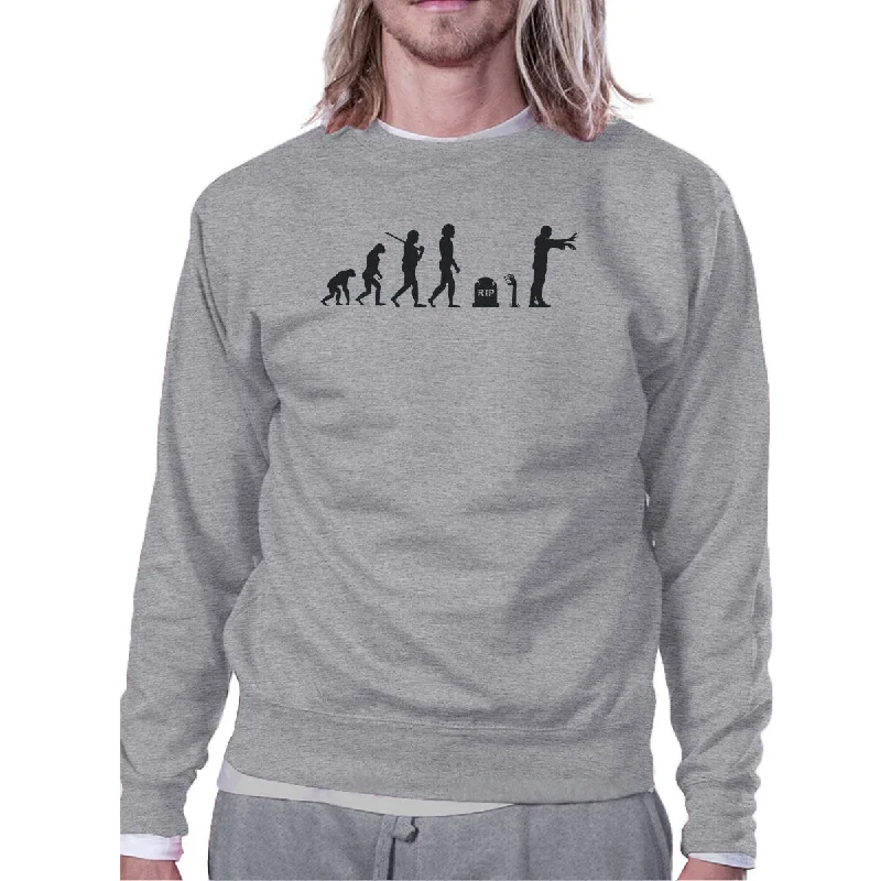 Free Design Zombie Evolution Grey Sweatshirt