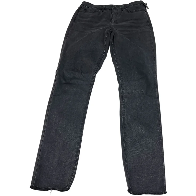 Comfortable Lifestyle Jeans Skinny By Gap In Black Denim, Size: 6