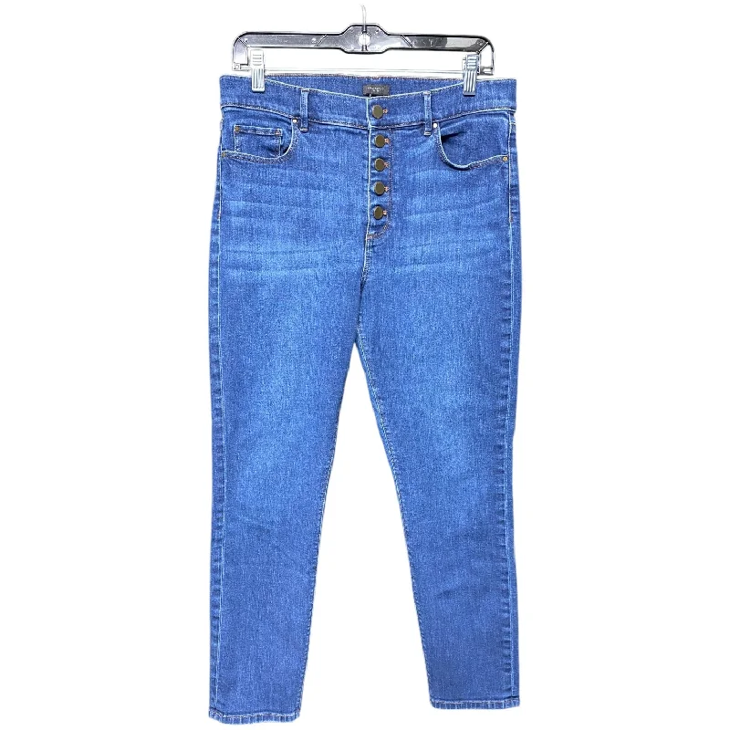Casual Wear Jeans Skinny By Ann Taylor In Blue Denim, Size: 10