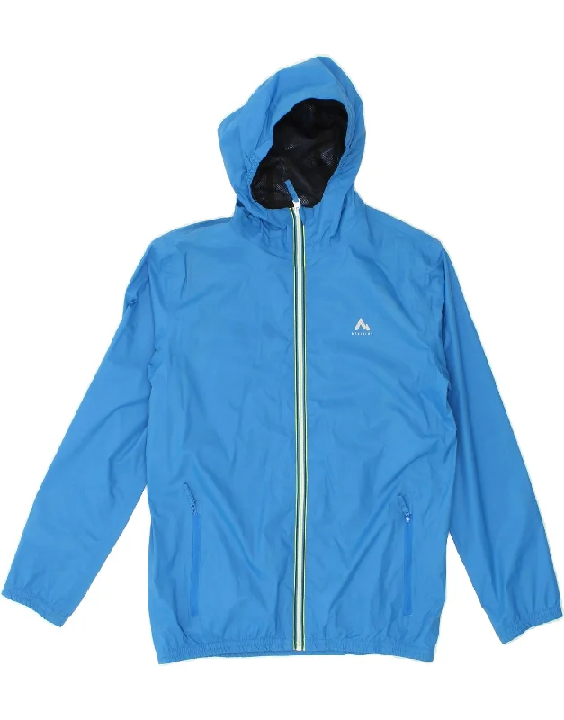 Soft Casuals MC KINLEY Boys Hooded Rain Jacket 15-16 Years Blue Polyamide