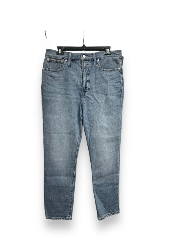 Spring Fashion Jeans Straight By Madewell In Blue Denim, Size: 10