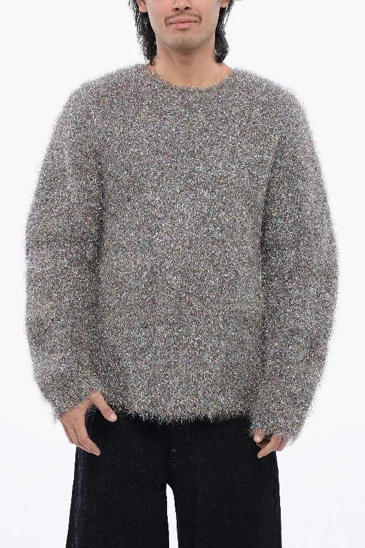 Carefree Jil Sander Lurex Chunky Fuzzy Sweater