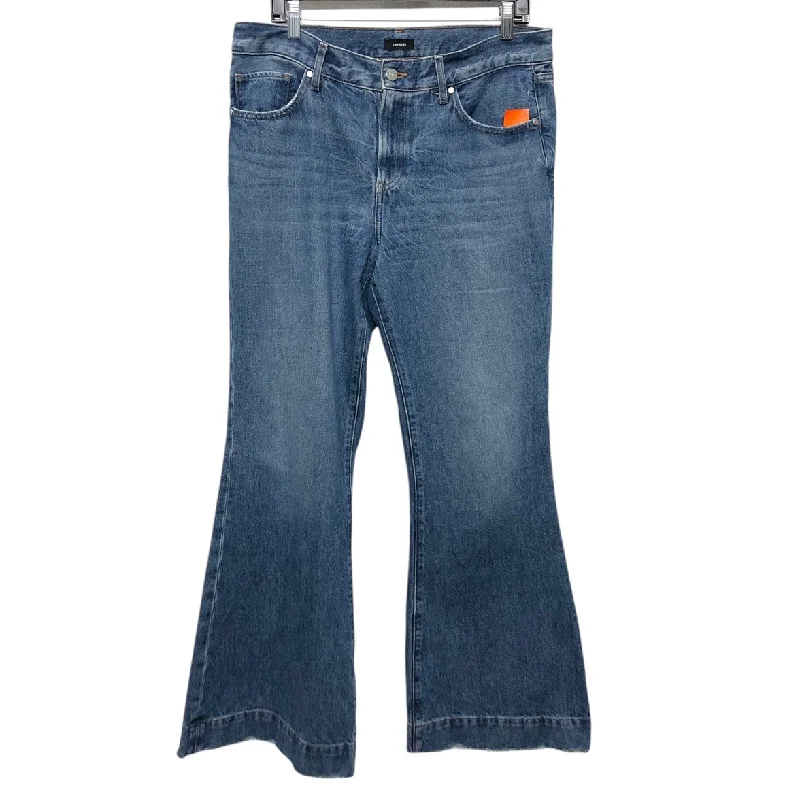 Sweet Breath Jeans Flared By Express In Blue Denim, Size:10