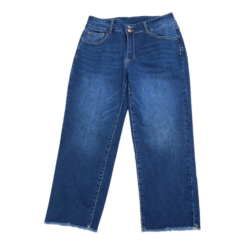 Soft Trends Jeans Skinny By Cmc In Blue Denim, Size: 14