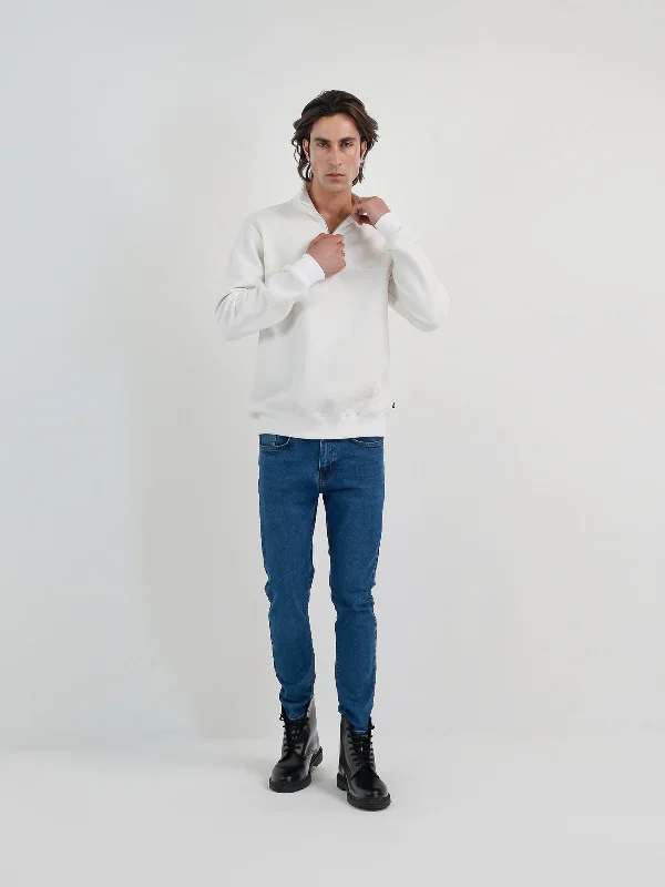 Comfortable Tops "FRAZER" Casual Mock Neck Sweatshirt
