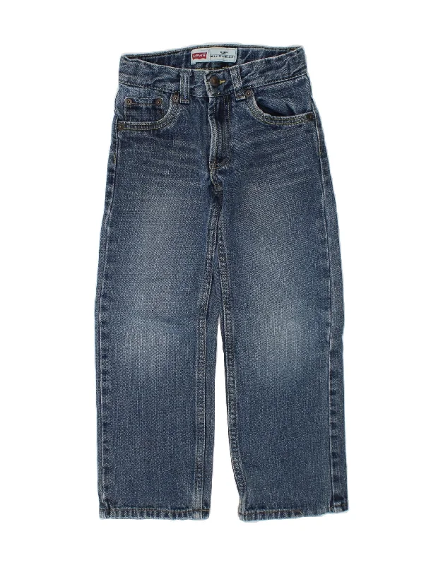 High-end Fabrics LEVI'S Boys 549 Relaxed Fit Straight Jeans 5-6 Years W20 L19  Blue Cotton