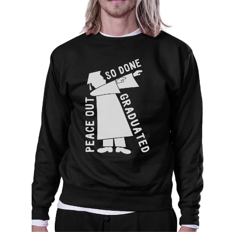 Light And Breathable Graduated Dab Dance Black Sweatshirt