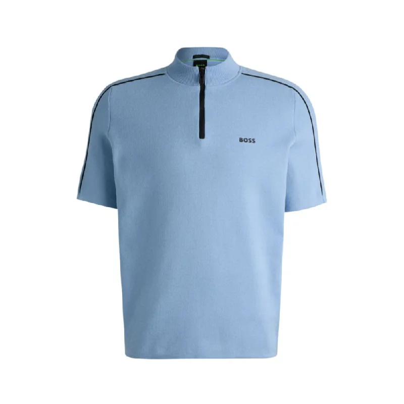 Timeless Style Jacquard sweater with tonal stripe logo artwork