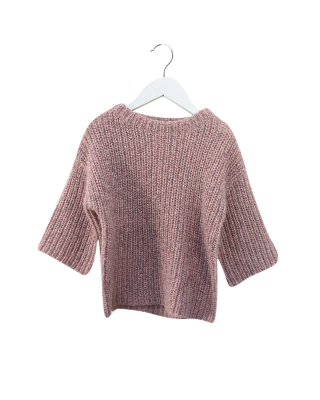 Simple Solid Color Country Road Knit Sweater 3T