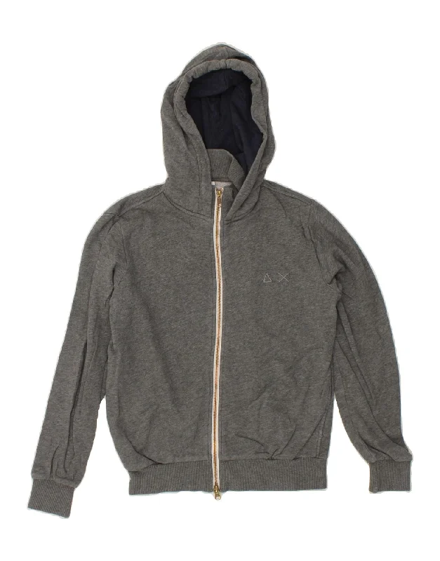 Celebrity Style SUN68 Boys Zip Hoodie Sweater 11-12 Years Grey Cotton