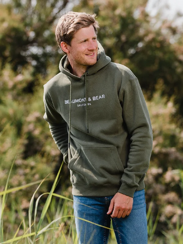 Casual Ease Hope Cove Unisex Hoodie - Khaki