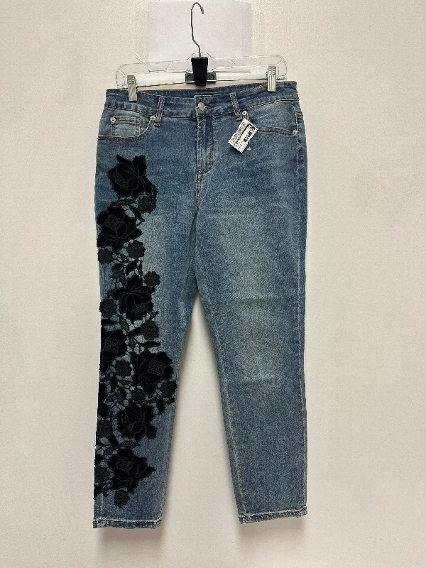 College Style Jeans Skinny By Boston Proper In Blue Denim, Size: 10