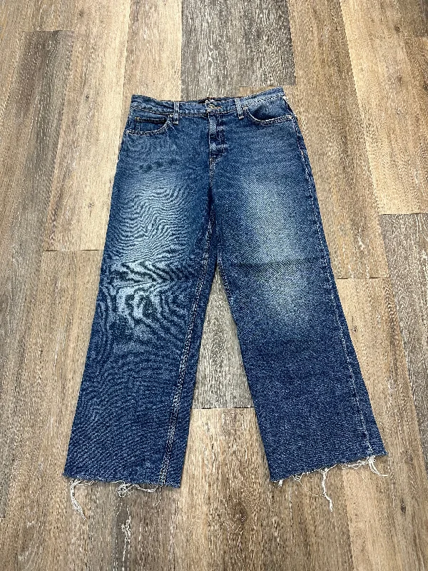 End Of The Year Jeans Cropped By Hudson In Blue Denim, Size: 8/29
