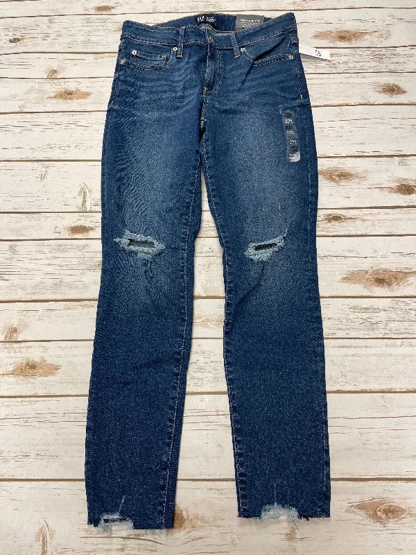 Comfortable Sweaters Jeans Skinny By Gap In Blue Denim, Size: 8